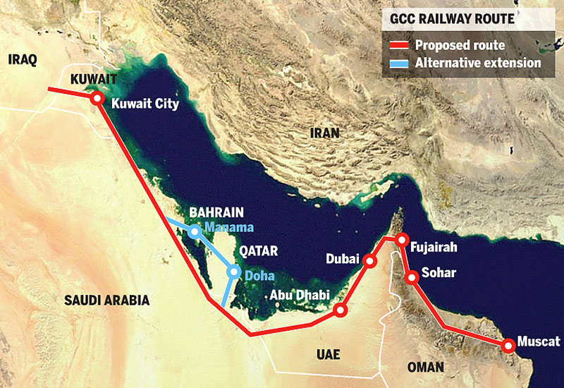 etihad railway route map connecting gcc countries