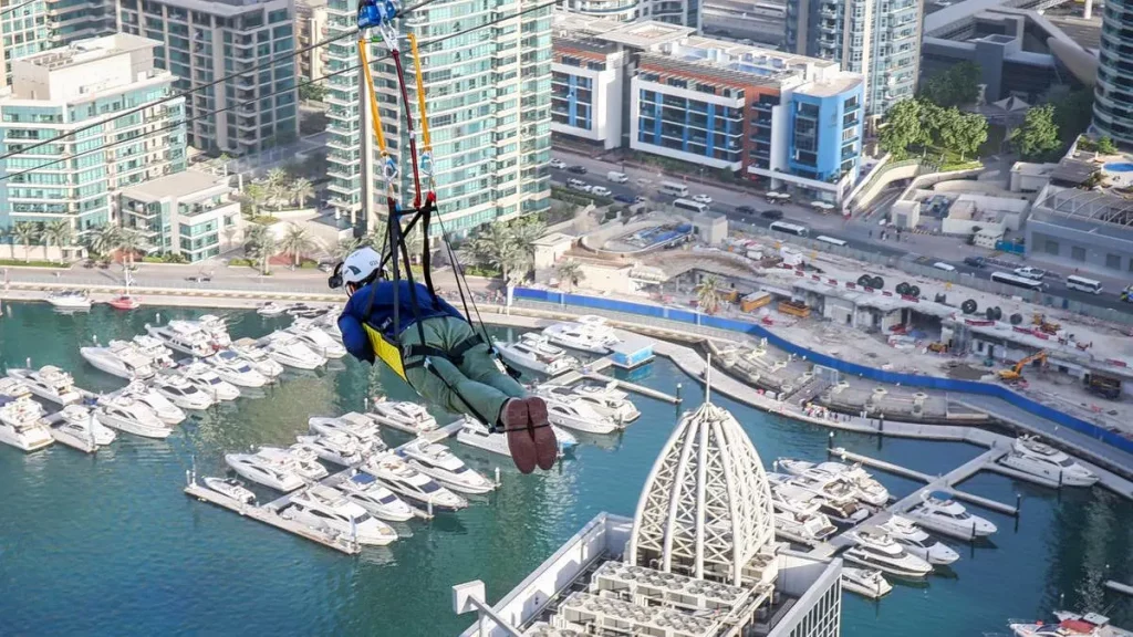 man zipling at XLine Dubai