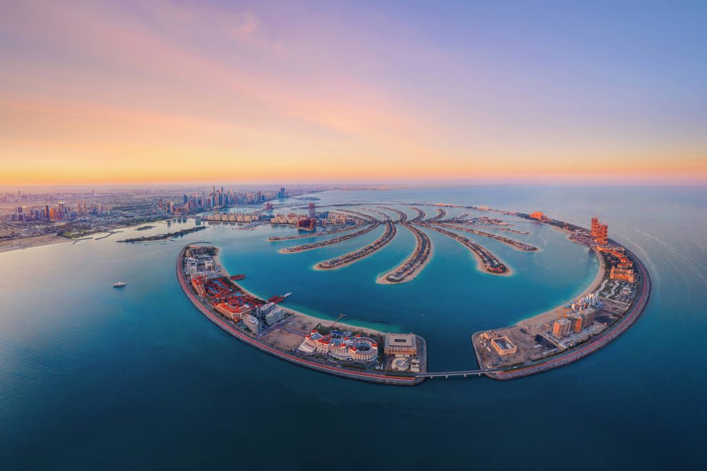 the architecture of palm jumeirah