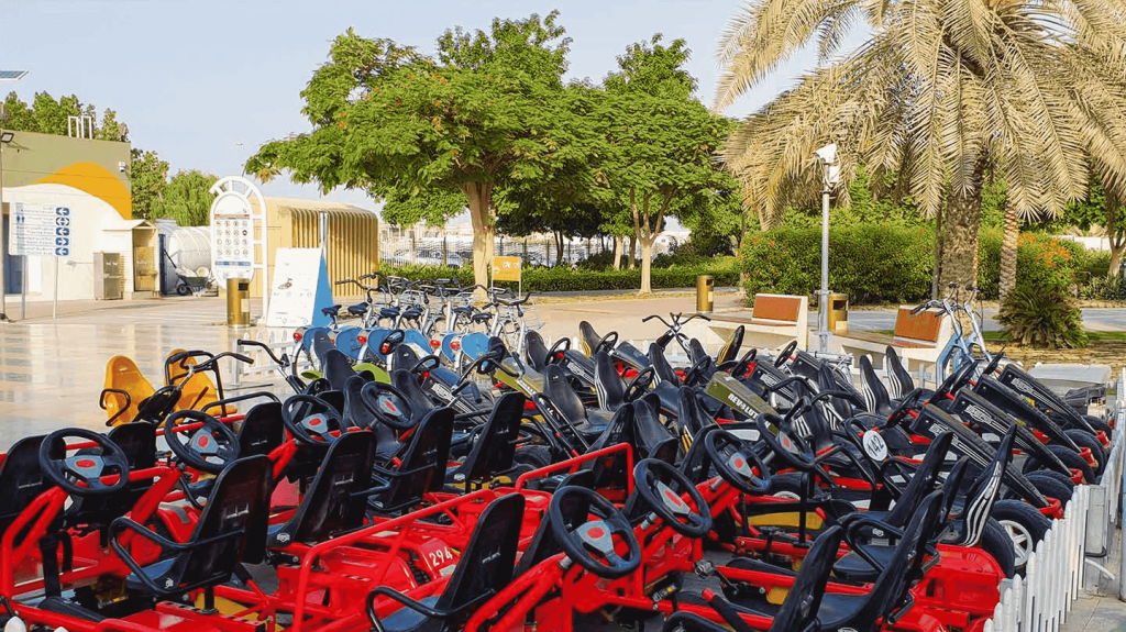 cycles for hire at barsha pond park